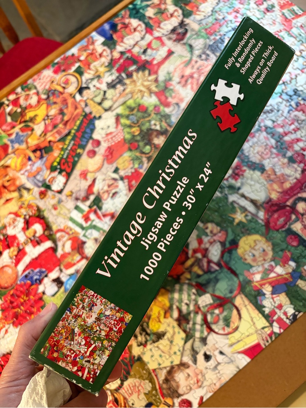 Vermont Christmas Vintage Christmas 1000 Piece Jigsaw Puzzle - Picture 7 of 14